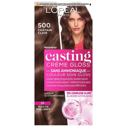 L'Oréal Paris Casting Crème Gloss Semi-Permanent Hair Color - Normal Hair - 5.00 Light Chocolate Fondant