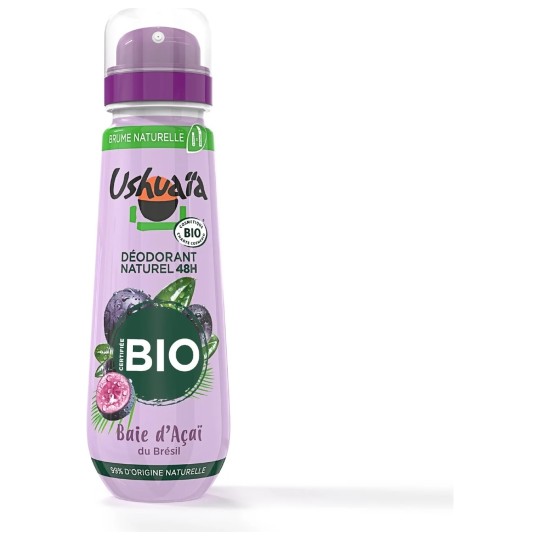 Ushuaia Bio Compressed Deodorant Spray - 48h Protection - Açai Berry - 75ml