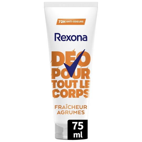 Rexona Déodorant Crème pour Tout le Corps - Fraîcheur Agrumes - 75ml