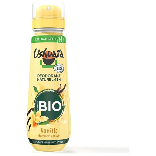 Ushuaia Bio Deodorant Spray - 48h Efficiency - Vanilla From Madagascar - 75ml