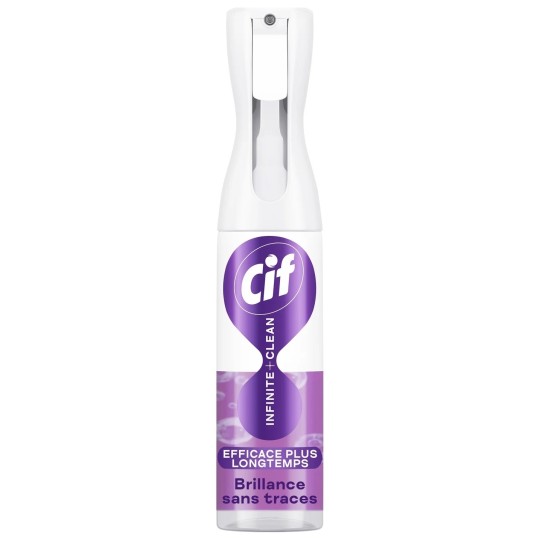 Cif Infinite+Clean منظف متعدد الأسطح لامع - بخاخ - 280مل