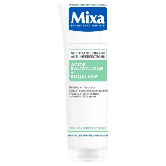 Mixa Lab Comfort Anti-Imperfection Facial Cleanser - Acne-Prone Skin - 150ml
