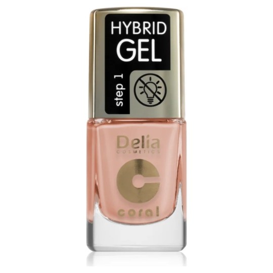 Delia Cosmetics Coral Nail Enamel Hybrid Gel - Nail Polish - 11ml - 136
