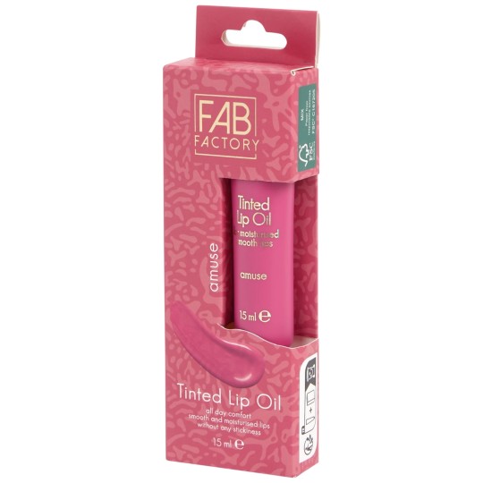 Fab Factory Tinted Lip Oil Huile à Lèvres Teintée - 15ml - Amuse