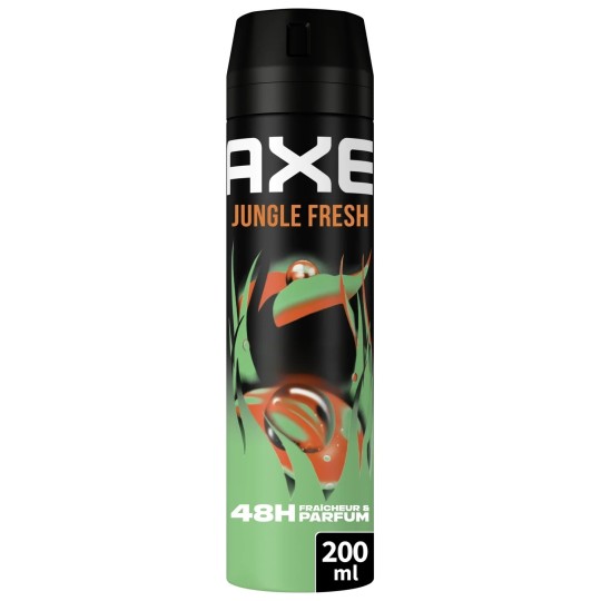 Axe Jungle Fresh Déodorant Spray Homme - Fraîcheur et Parfum 48h - 200ml
