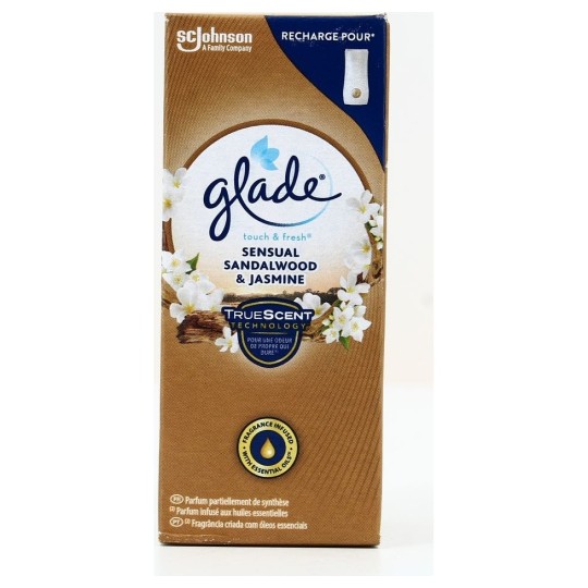 Glade Touch & Fresh Recharge Désodorisant - Senteur Bois de Santal & Jasmin - 10ml