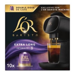 L'Or XXL Extra Long n°8 Capsules Café XXL Intensité 8 (Compatible Barista) - X10