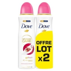 Dove Déodorants Spray Advanced Care Go Fresh Lot de 2 Anti-Transpirant Grenade and Citron Vert (2x200ml)