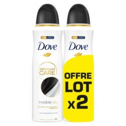Dove Déodorants Spray Advanced Care Invisible Dry Lot de 2 Anti-Transpirant Fressia and Fleur de Violette (2x200ml)