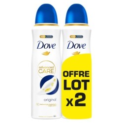 Dove Déodorants Spray Advanced Care Original Lot de 2 Anti-Transpirant (2x200ml)