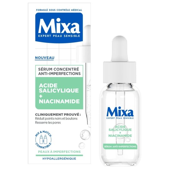 Mixa Anti-Blemish Face Serum Niacinamide - Oily/combination Skin - 30ml