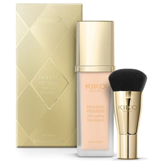 Kiko Milano Holiday Première 24h Lasting Foundation Fond de Teint Liquide 24H - 28ml - Beige 02