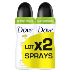 Dove Déodorants Compressés Advanced Care Invisible Dry Lot de 2 Anti-Transpirant Freesia and Fleur de Violette (2x100ml)