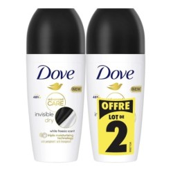 Dove Déodorants Bille Advanced Care Invisible Dry Lot de 2 Sticks Anti-Transpirant Freesia & Fleur de Violette (2x50ml)