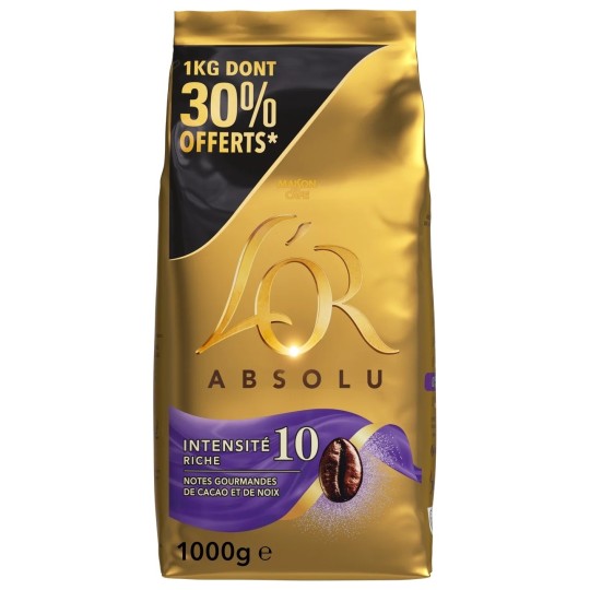 L'Or Intense Coffee Beans - Intensity 10 - 1kg