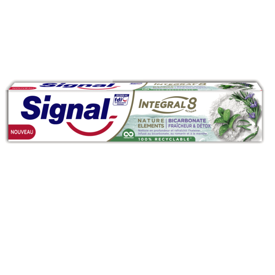 Signal Integral 8 Nature Elements Dentifrice - Fraîcheur et Détox - 75ml