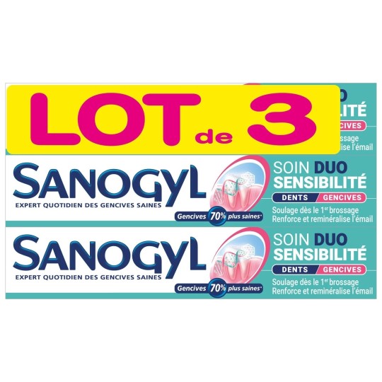 Sanogyl Soin Sensibilité Dentifrice - Lot de 3 X 75ml