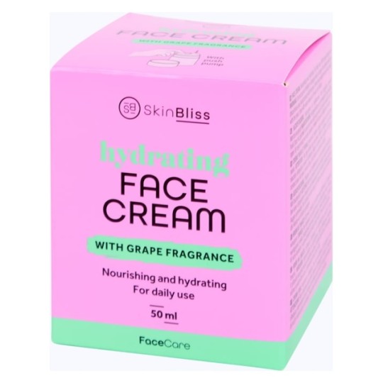 Skinbliss Crème Hydratante Visage - Parfum Raisin - 50ml
