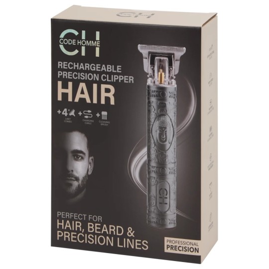 Code Homme Tondeuse Barbe et Cheveux - 4 Sabots - Gris Noir