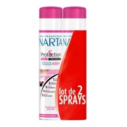 Narta Déodorant Spray Protection 5 Lot de 2 Femme 5 en 1 Anti-transpirant 48h (2x200) - 400ml