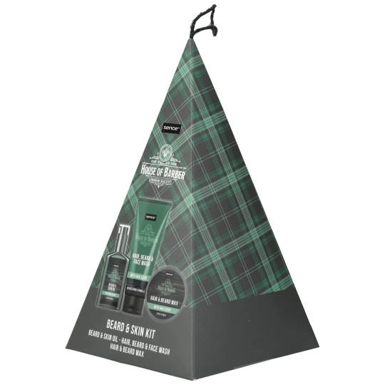 Sence House of Barber مجموعة عناية للرجال للحية والوجه - 3 قطع