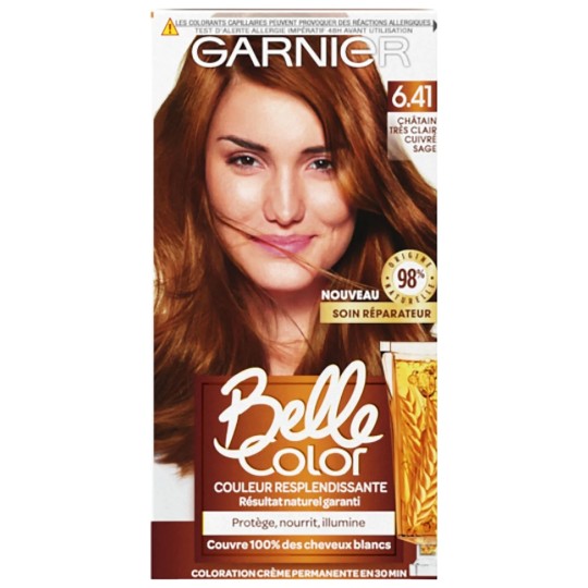 L'Oréal Paris Belle Color Coloration Permanente - 6.41 Châtain Très Clair Cuivré Sage