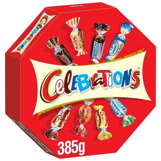 Celebrations تشكيلة شوكولاتة ورقية - 385غ