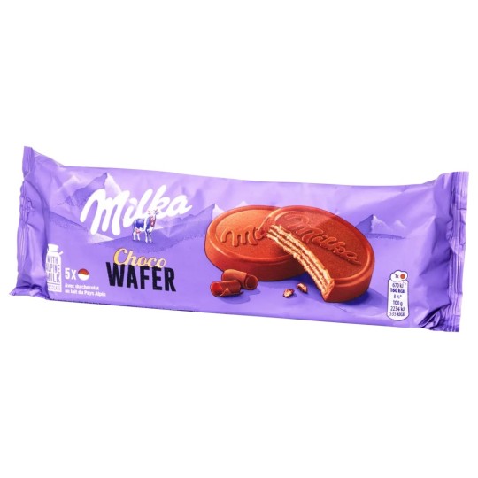 Milka Wafers Coated With Alpine Milk Chocolate - 150g
