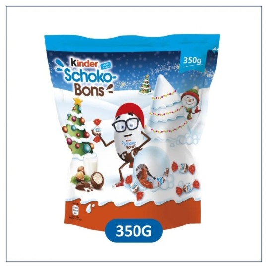 Kinder Schoko-Bons Billes de Chocolat au Lait avec Noisettes - 350g