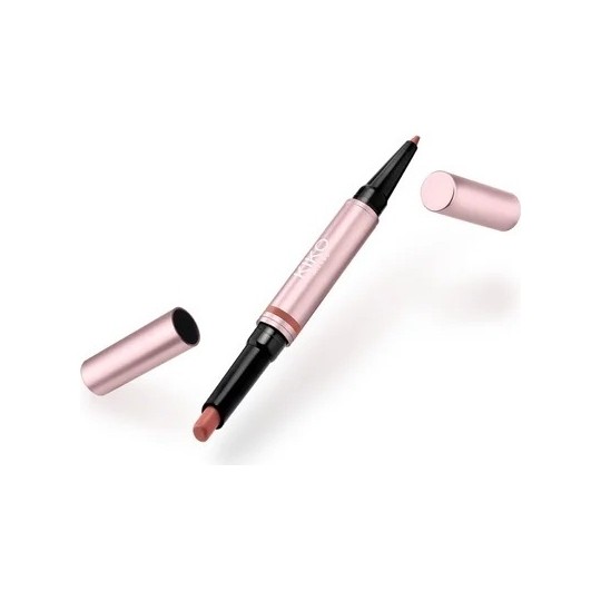 Kiko Double Action Rouge à Lèvres et Crayon à Lèvres - Classic Nude 01