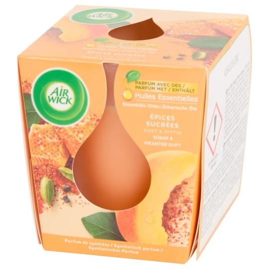 Air Wick Bougie Parfumée en Pot - Épices Douces