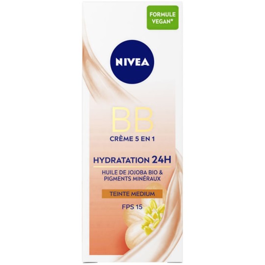 Nivea Essentials Bb Crème de Teint 6en1 - Peau Normale à Mixte - 50ml - Medium