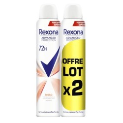 Rexona Musc مزيل عرق للنساء - حماية 72 ساعة - 2x200مل