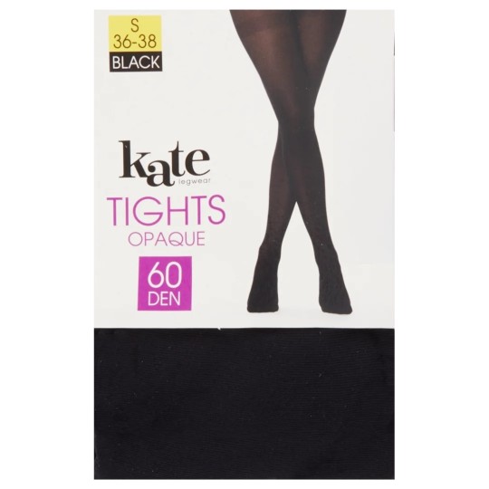 Kate Legwear Opaque Tights - 60 Denier - Size 36-38 - Black