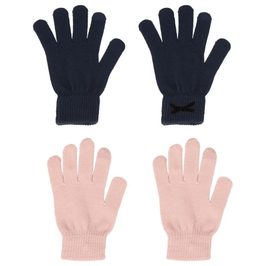 Set Of 2 Pairs Of Gloves - Women - One Size - Multicolor And Black