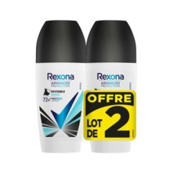 Rexona Déodorants Bille Invisible Aqua Lot de 2 (Sticks) Anti-Transpirant (2x50ml) Original