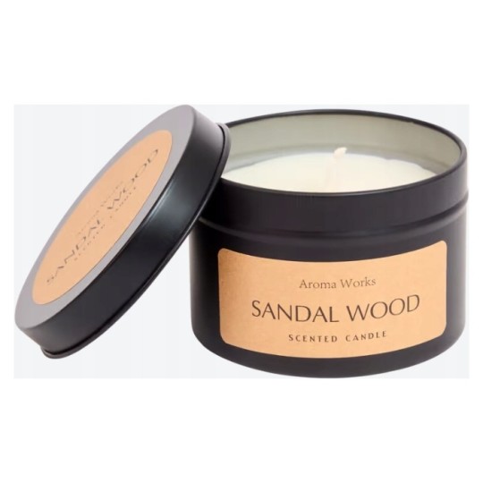 Aroma Works Tendances Bougie Parfumée en Pot - Bois de Santal