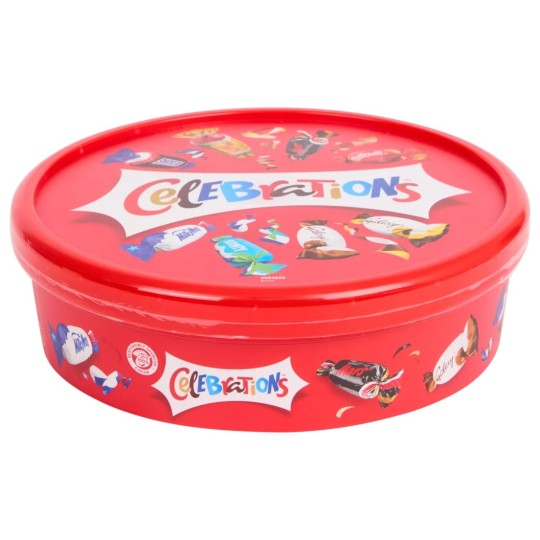 Mars Celebrations Boîte de Chocolats Miniatures - 600g - 63 Pièces