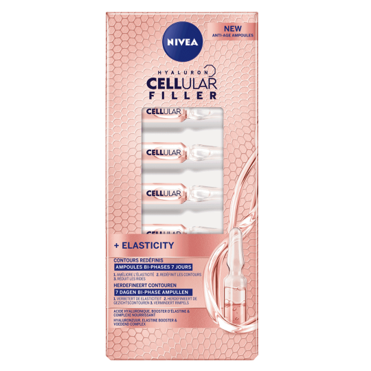 Nivea Cellular Hyaluron Filler Bi-Phase Ampoules - Anti-Aging Care - 1x7 Pieces