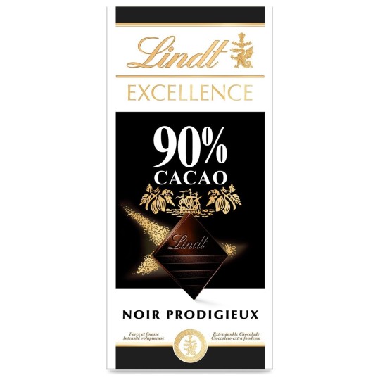 Lindt Excellence Chocolat Noir Prodigieux - 90% Cacao - 100g