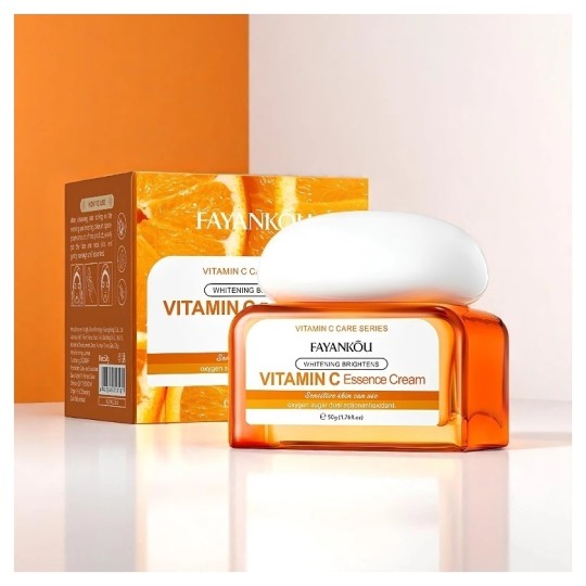 Fayankou Crème Visage Blanchissante et Éclaircissante à la Vitamine C - 50g