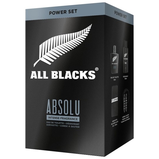 All Blacks Absolu men'S Gift Set Eau de Toilette Deodorant Towel Skipping Rope