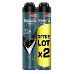 Rexona Déodorants Spray Sport Cool Lot de 2 Homme Anti-Transpirant (2x200ml)
