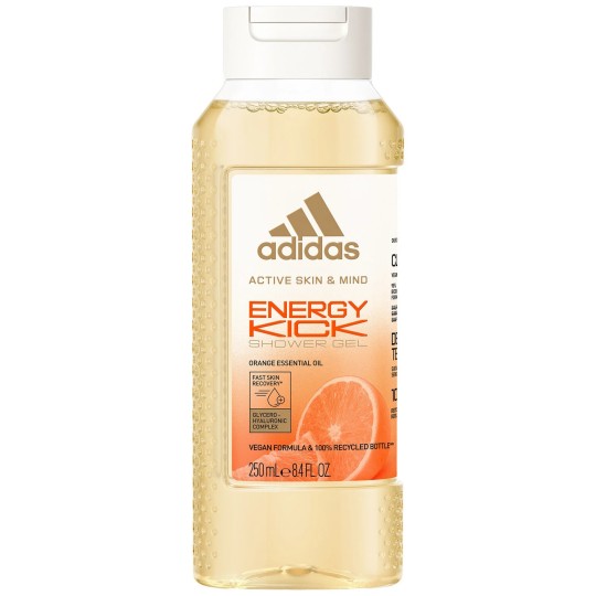Adidas Gel Douche Active Skin and Mind à l'Orange pour Femme Energy Kick 250ml
