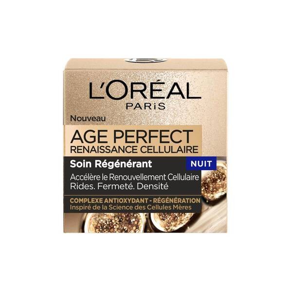 L'Oréal Paris Age Perfect Renaissance Cellulaire Crème Anti-Age Régénérant - 50ml - Nuit