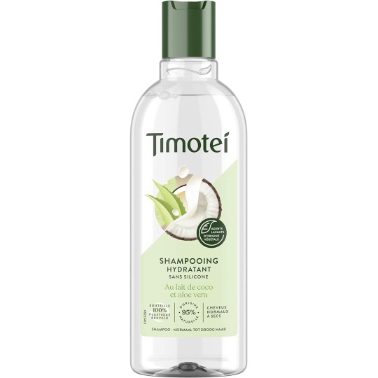Timotei Shampooing Hydratant au Lait de Coco et Aloe Vera, 300ml