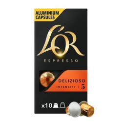 L'Or Delizioso Capsules Café Intensité 5  Compatibles Nespresso X10