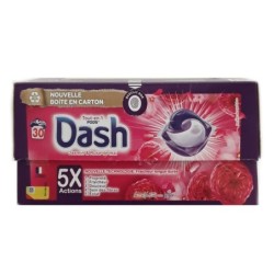 Dash Lessive Capsule Jasmin and Rose De Mai Tout-En-1 Pods X30