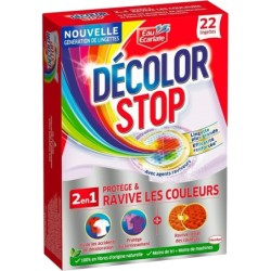 Decolor Stop Protège and Ravive Les Couleurs Lingettes Anti-Décoloration X22