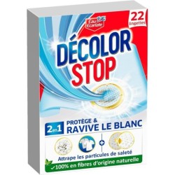 Decolor Stop Ravive le Blanc Lingettes Anti-Décoloration X22
